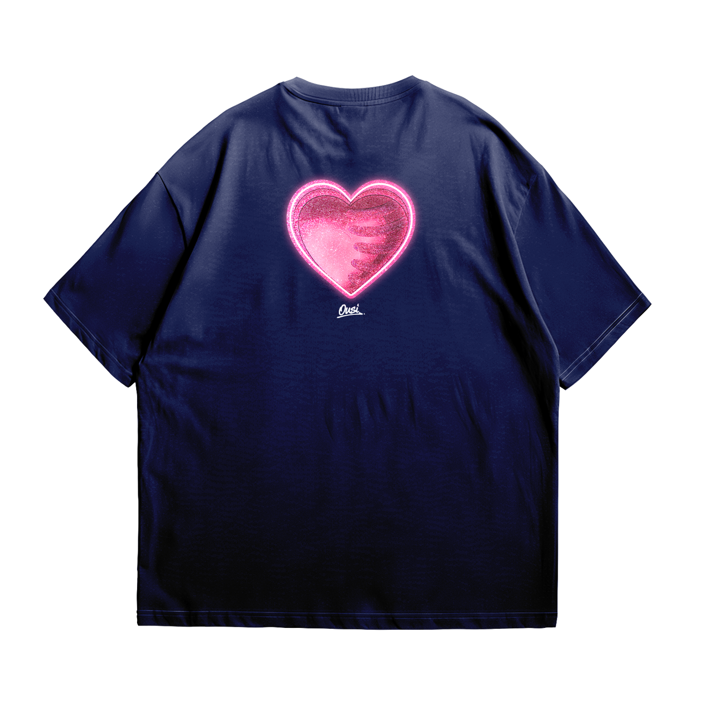 Navy “Heart Motion” Oversize Tee - PRE-ORDER