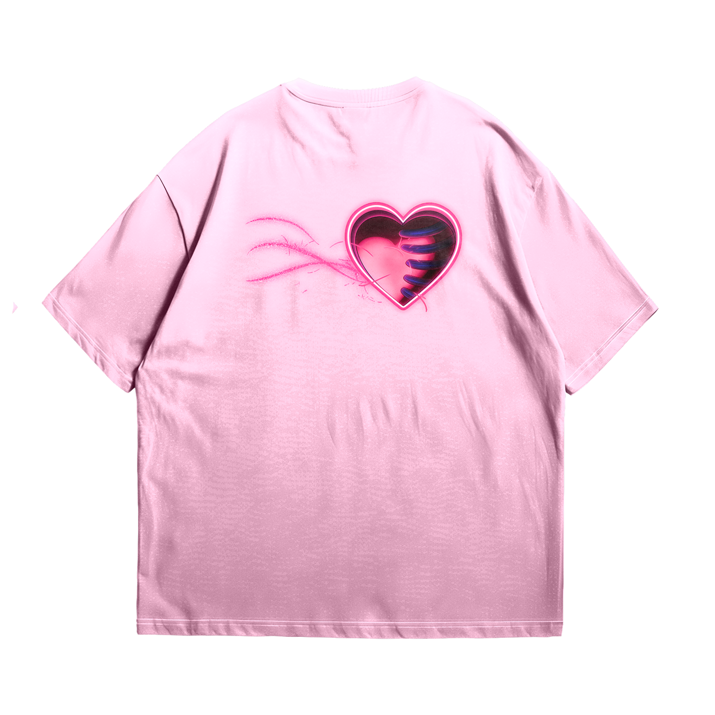 Pink “Heart Motion” Oversize Tee - PRE-ORDER