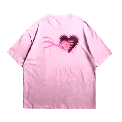 Pink “Heart Motion” Oversize Tee - PRE-ORDER