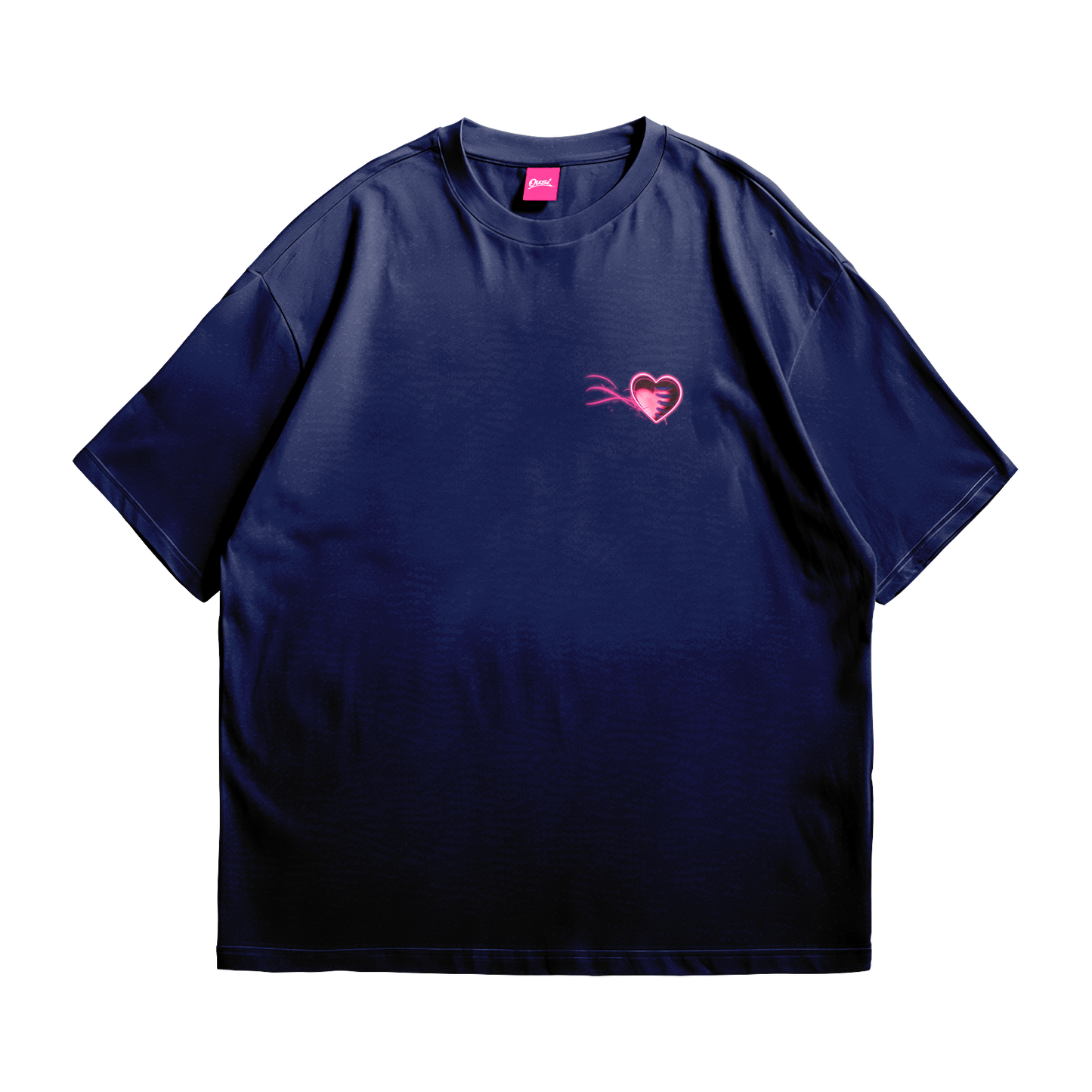Navy “Heart Motion” Oversize Tee - PRE-ORDER