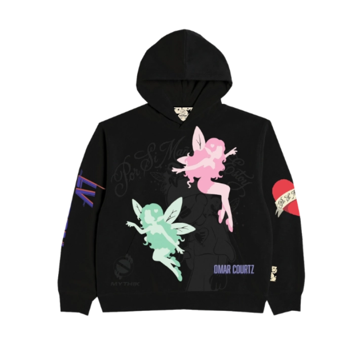 Black Hoodie PSMNE x Mythik