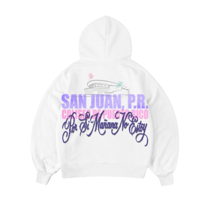White Hoodie PSMNE x Mythik