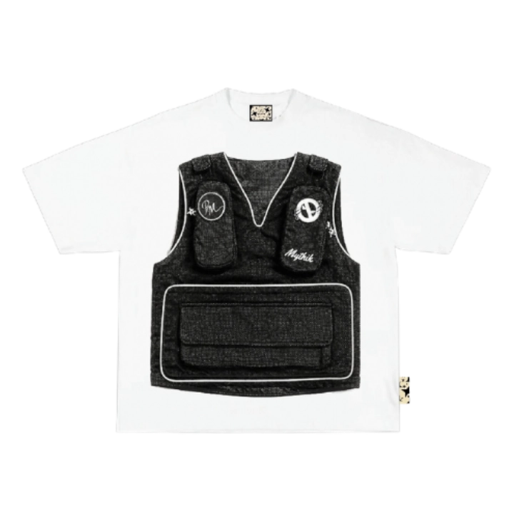White Tee PSMNE x Mythik