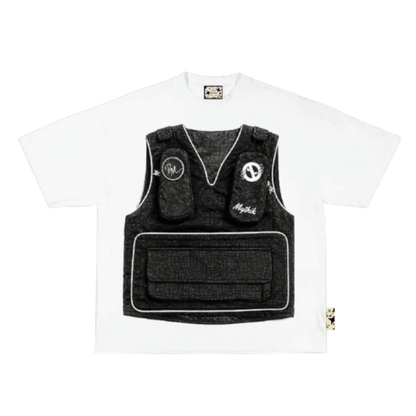 White Tee PSMNE x Mythik