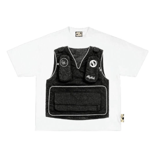 White Tee PSMNE x Mythik
